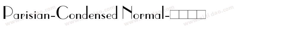 Parisian-Condensed Normal字体转换